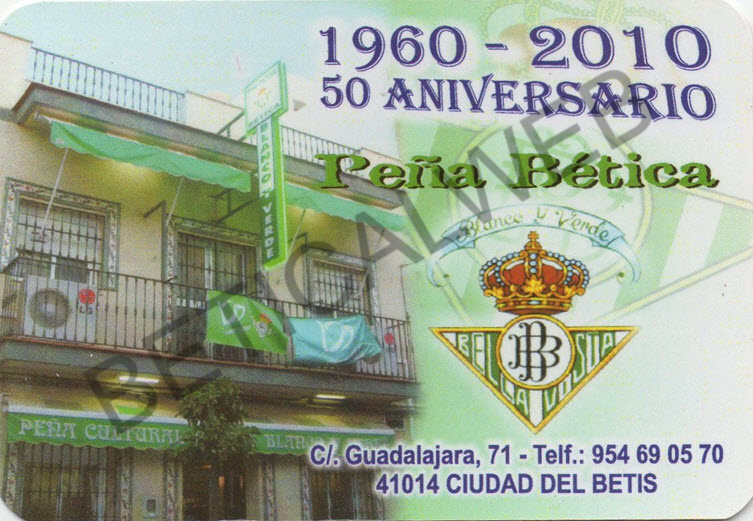 2010-41 / Peña Bética Cultural "BLANCO Y VERDE" (Bellavista - Sevilla)