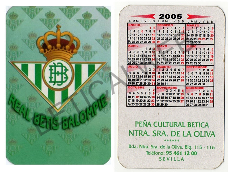 2005 / Peña Bética NUESTRA SEÑORA DE LA OLIVA (Sevilla)
