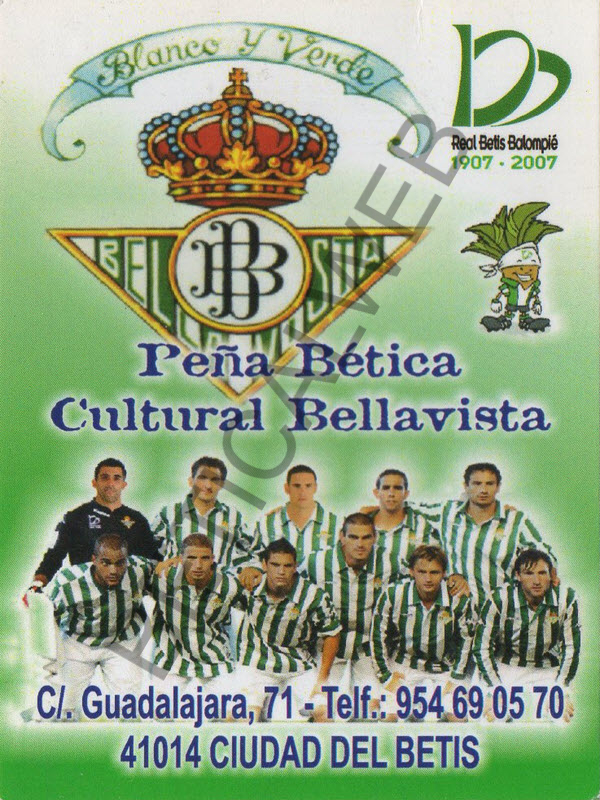 2008-17 / Peña Bética Cultural "BLANCO Y VERDE" (Bellavista - Sevilla)