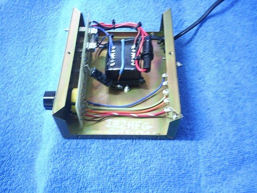 Control box (internal view, with the transformer substitution)