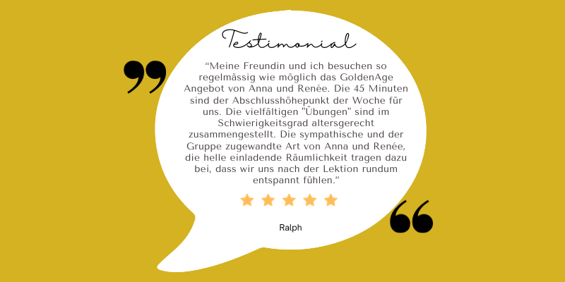 Golden Age Yoga und Golden Age Teacher Trainings mit Yoga2day, Senioren Yoga, Yoga Ü50 in Zürich Oerlikon