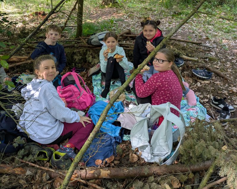 Ausflug der Klasse 3a in den Wald