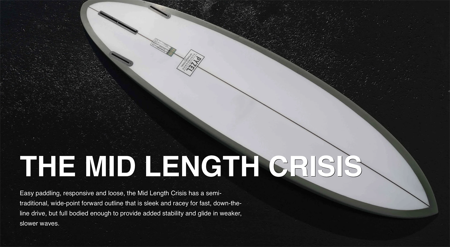 PYZEL MID LENGTH | CRISIS （クライシス）6‘10 MID LENGTH CRISIS - pyzel surfboards japan
