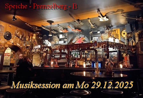 Herrlich abwechslungsreiche Session bei SPEICHE Rock und Blueskneipe in Ostberlin