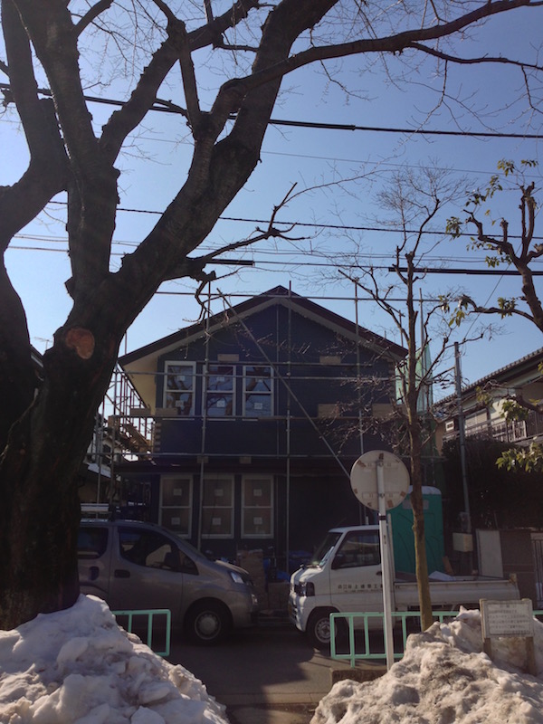 2014.02.21 ドカ雪が降りました.確か建材工場がストップし,現場の進捗にも影響がありました.