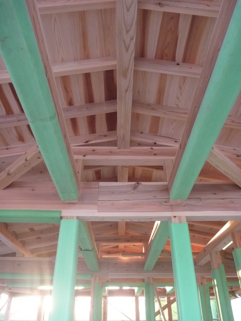 2014.01.24 素敵な小屋組み。
