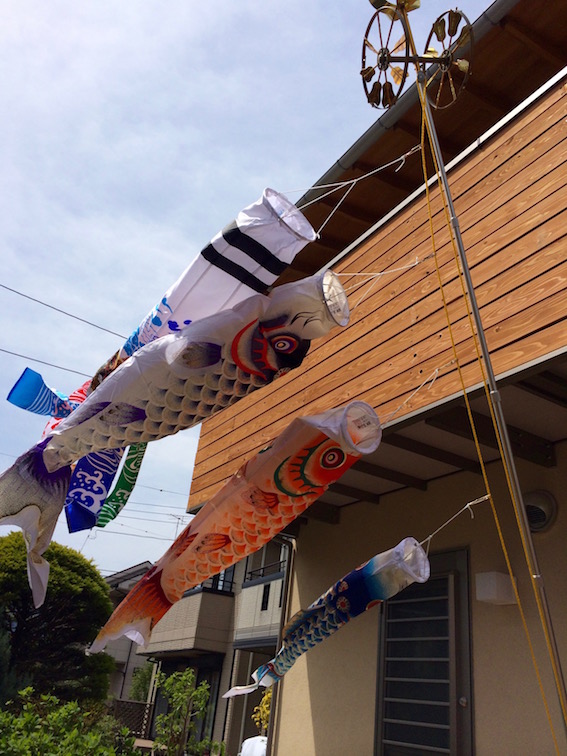 2014.04.22 お引き渡し後の暮らしの風景。こいのぼりを知らせてくれました。