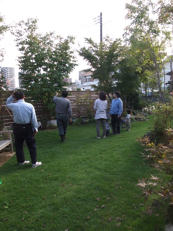2012.10.13 場所を変えて外構打合.