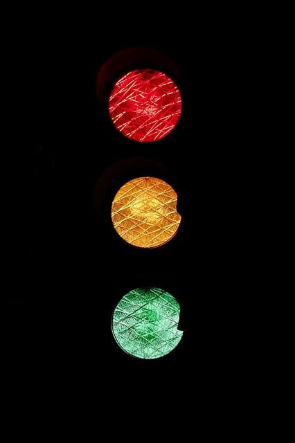 Traffic lights.