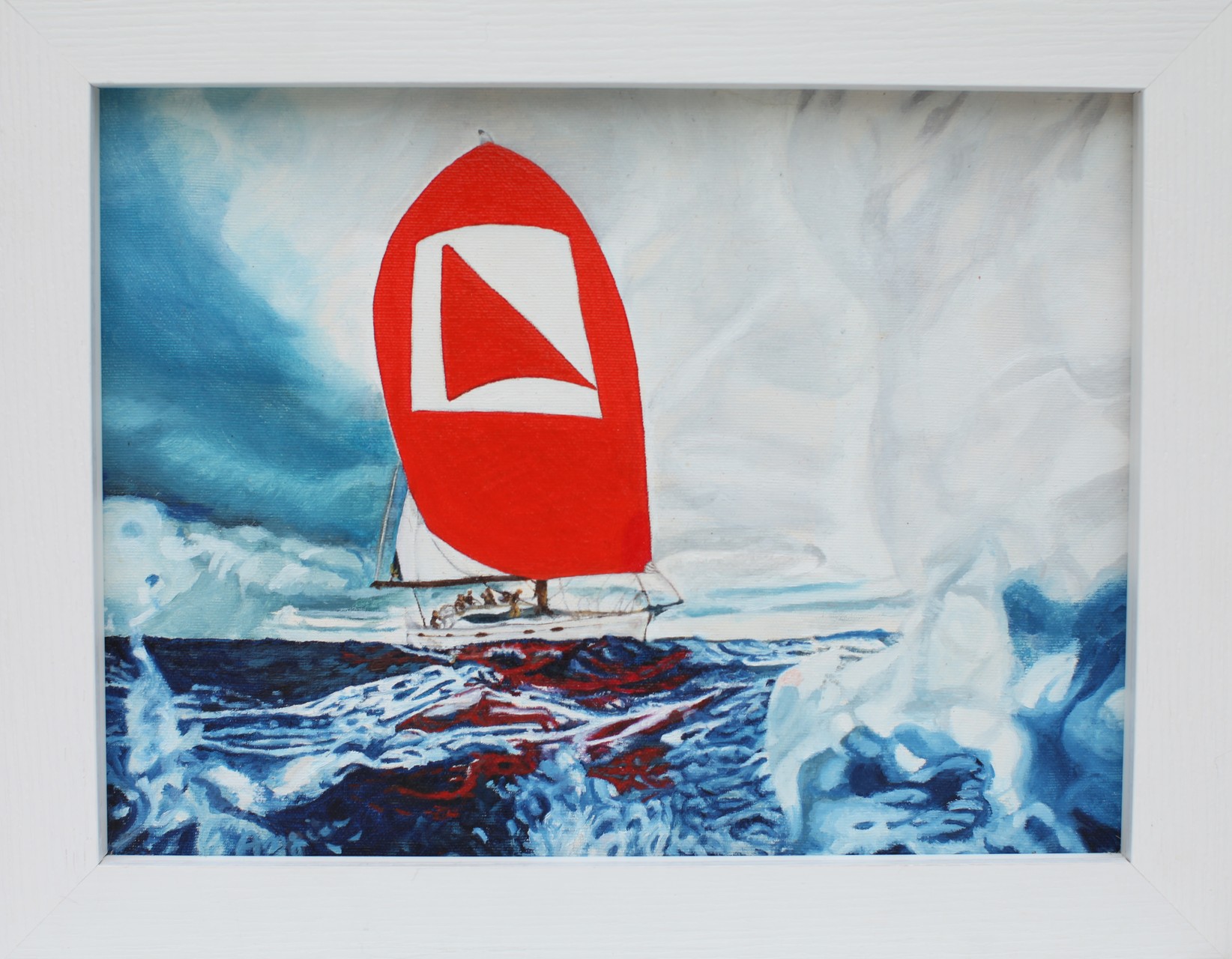 Quadro Olio su Tela | Spinnaker | Dimensioni: 39x29 cm - 47x37 cm (con cornice)