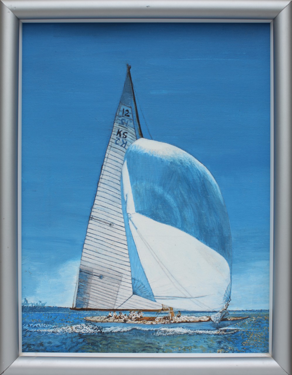 Quadro Olio su Tela | In Navigazione | Dimensioni: 29x38.5 cm - 34x44 cm (con cornice)