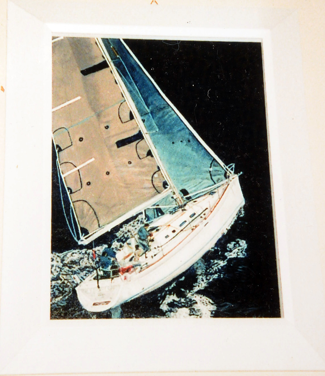 Quadro Olio su Tela | Barca a Vela in Regata |