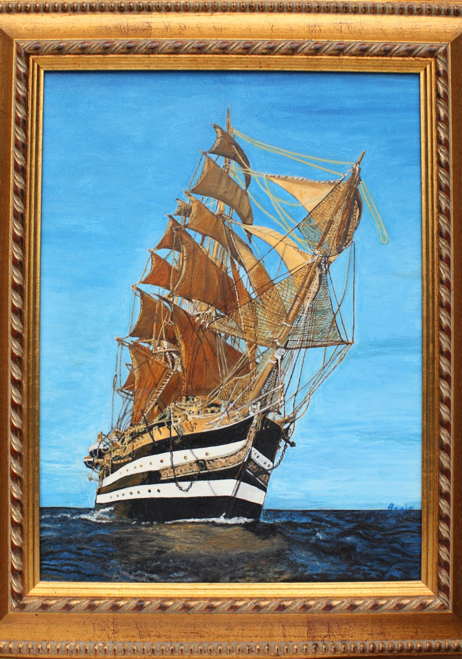 Quadro Olio su Tela | Amerigo Vespucci | Dimensioni: 29.5x39.5 cm - 42x52.5 cm (con cornice)