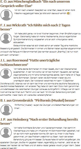 Mönchengladbach Osteopathie Feedback