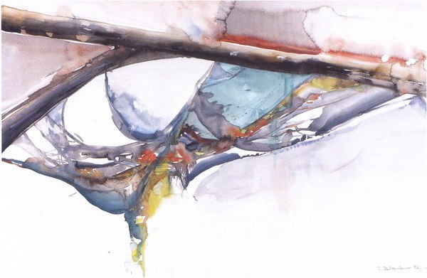 Welt der Spinnen | Aquarell auf Papier | 1992 | 70x50cm