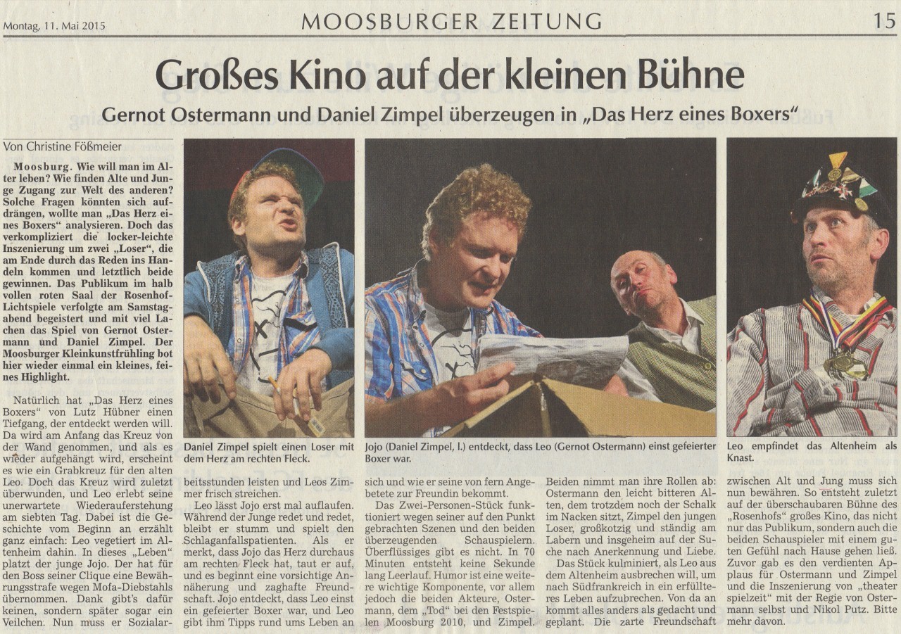 Das Herz eines Boxers Lutz Hübner