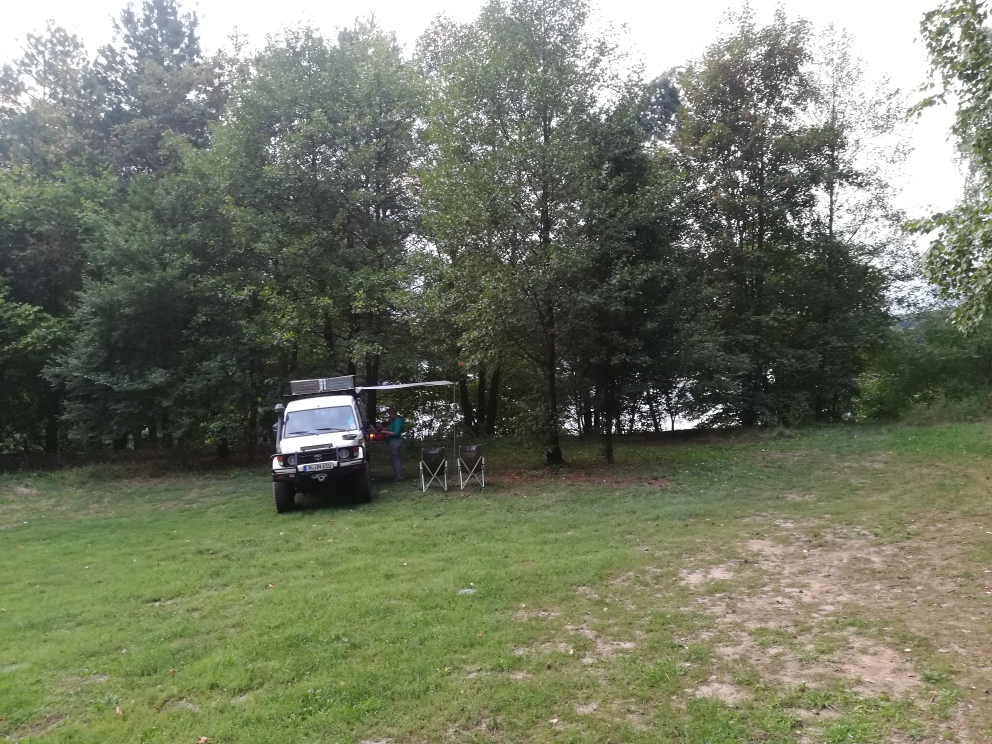 Unsere einziges Biwak in Polen östlich von Poznan
