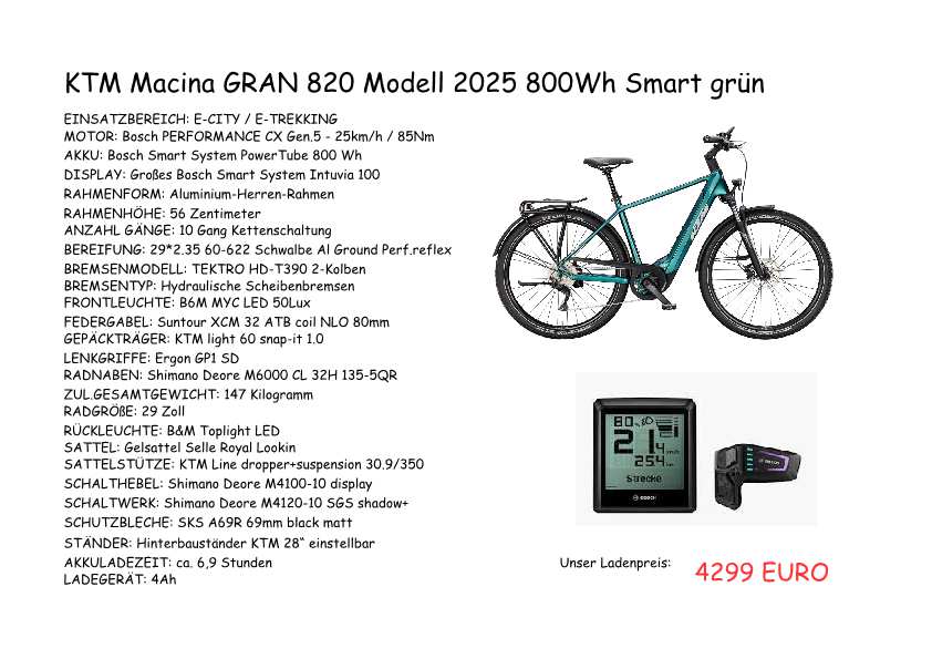 KTM Macina GRAN 820 800Wh Herren 56cm green purple flip matt 2025