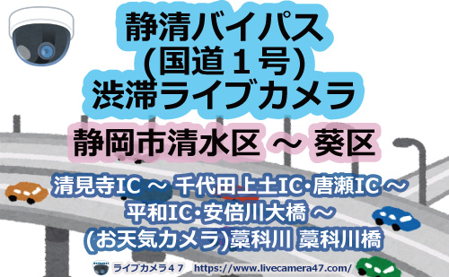 静清バイパス(国道1号)渋滞ライブカメラ