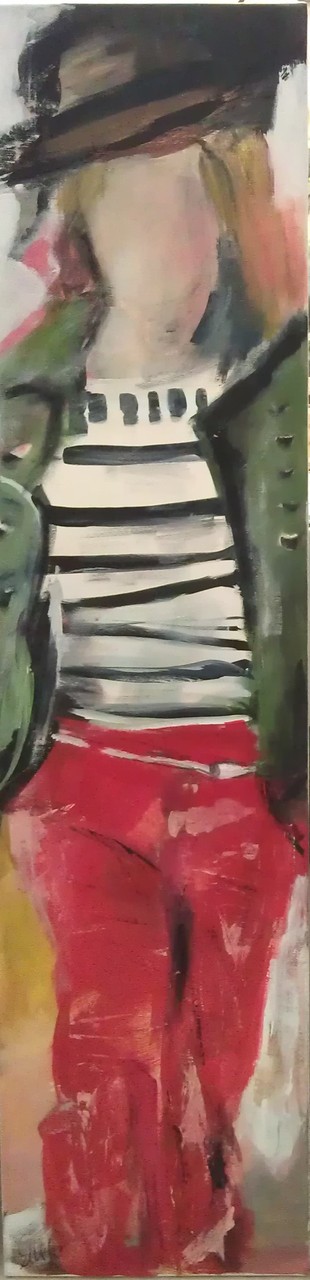 2015, o. T. , H120 x B 30cm, Acryl auf LW (nicht verfügbar)