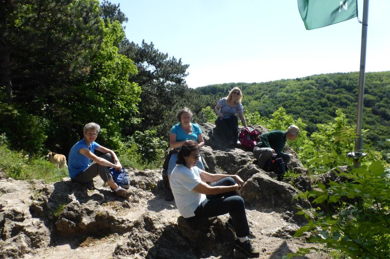 Rast auf der Teufelsteinhütte