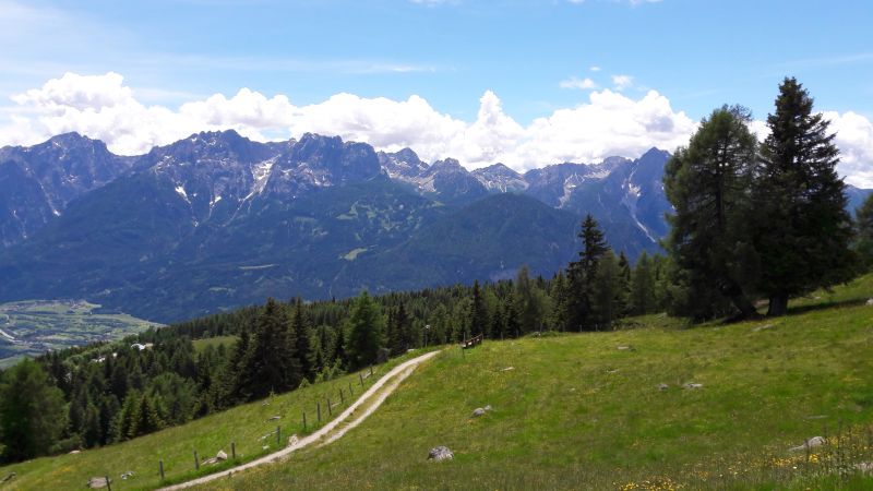 Zettersfeld, Blick Lienzer Dolomiten