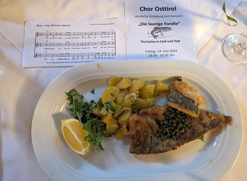 "gegrillte Forelle"
