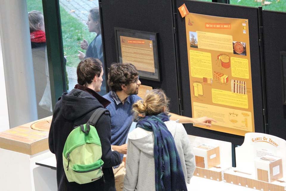 Exposition "Le Bois : écorce de notre passé", Université Rennes 2, octobre 2015