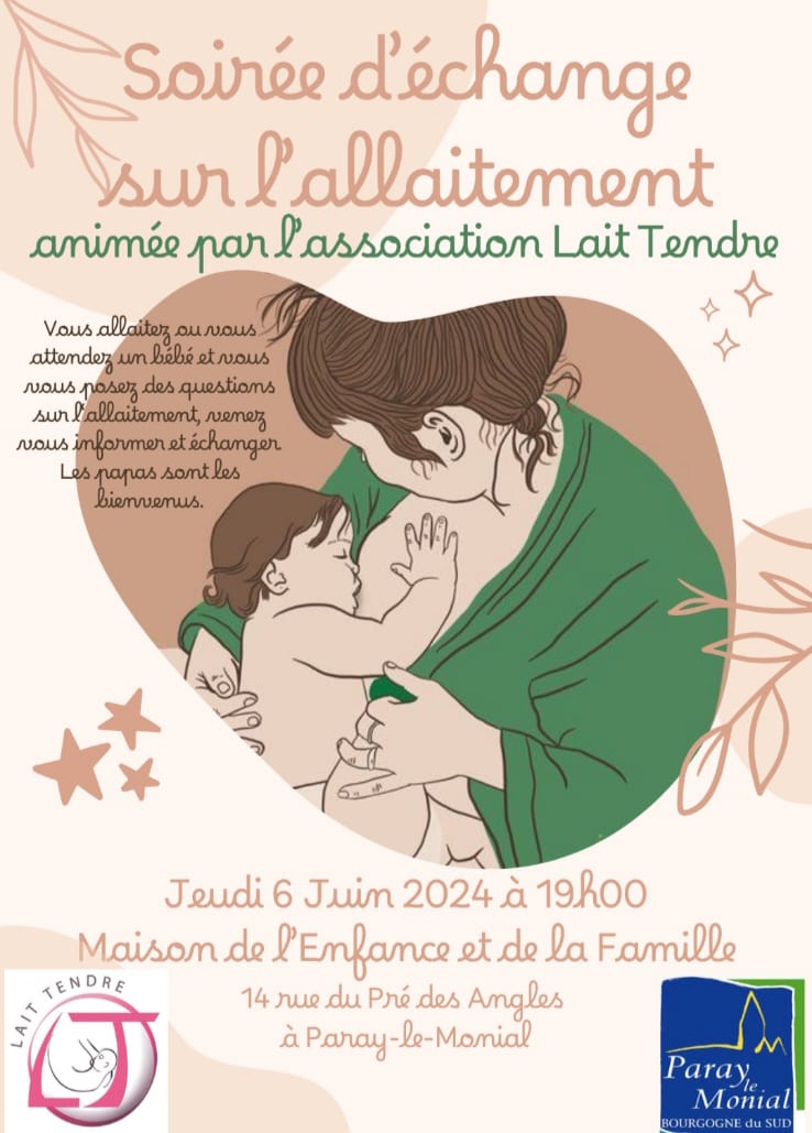 Soirée d'échanges autour de l'allaitement à Paray-le-Monial