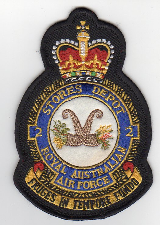 Royal Australian Air Force crest patch No.2 Stores Depot, existed until