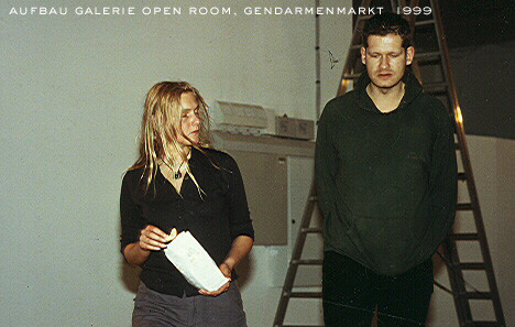 Aufbau Galerie "open room", Berlin-Gendarmenmarkt, 1999