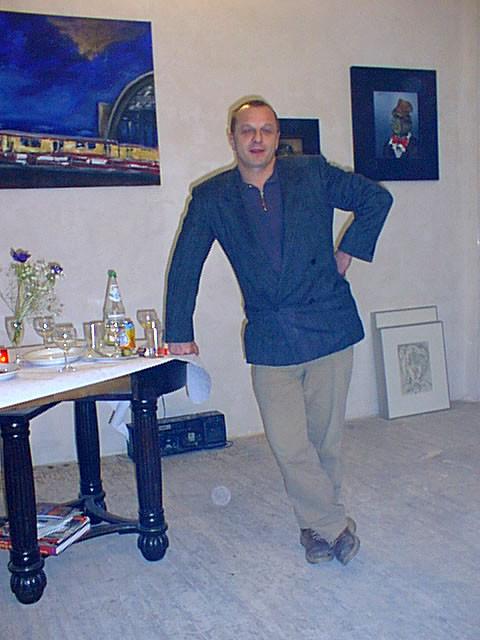 "Blauer Engel stellt aus", Berlin-Prenzlauer Berg, 2001