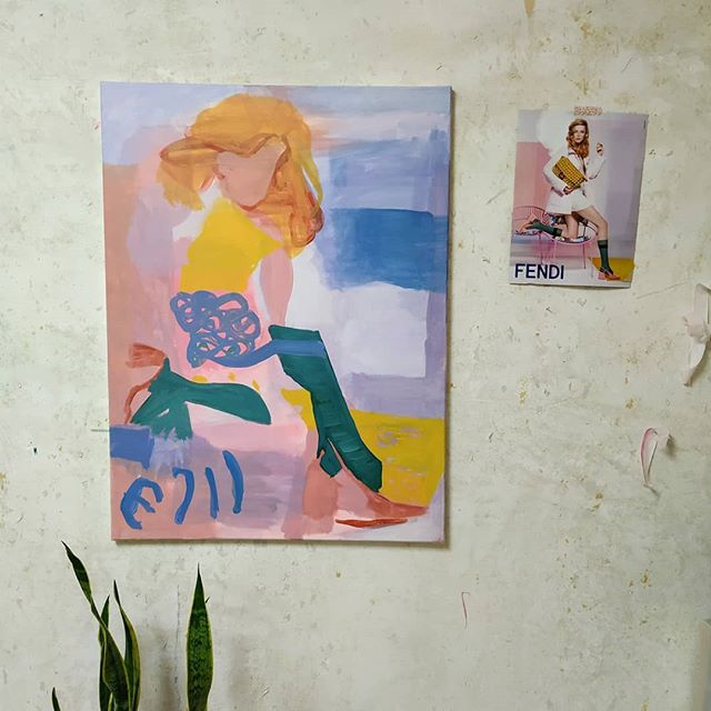 abstract, art, fendi, fashion, colour, yellow, nude, pink, blue, lila, coleur, farbe, vogue