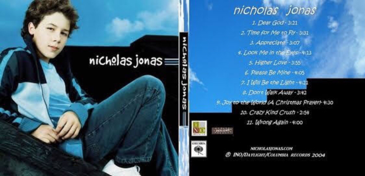 Nicholas Jonas album cover and tracklist - by Francesca, NJB Team