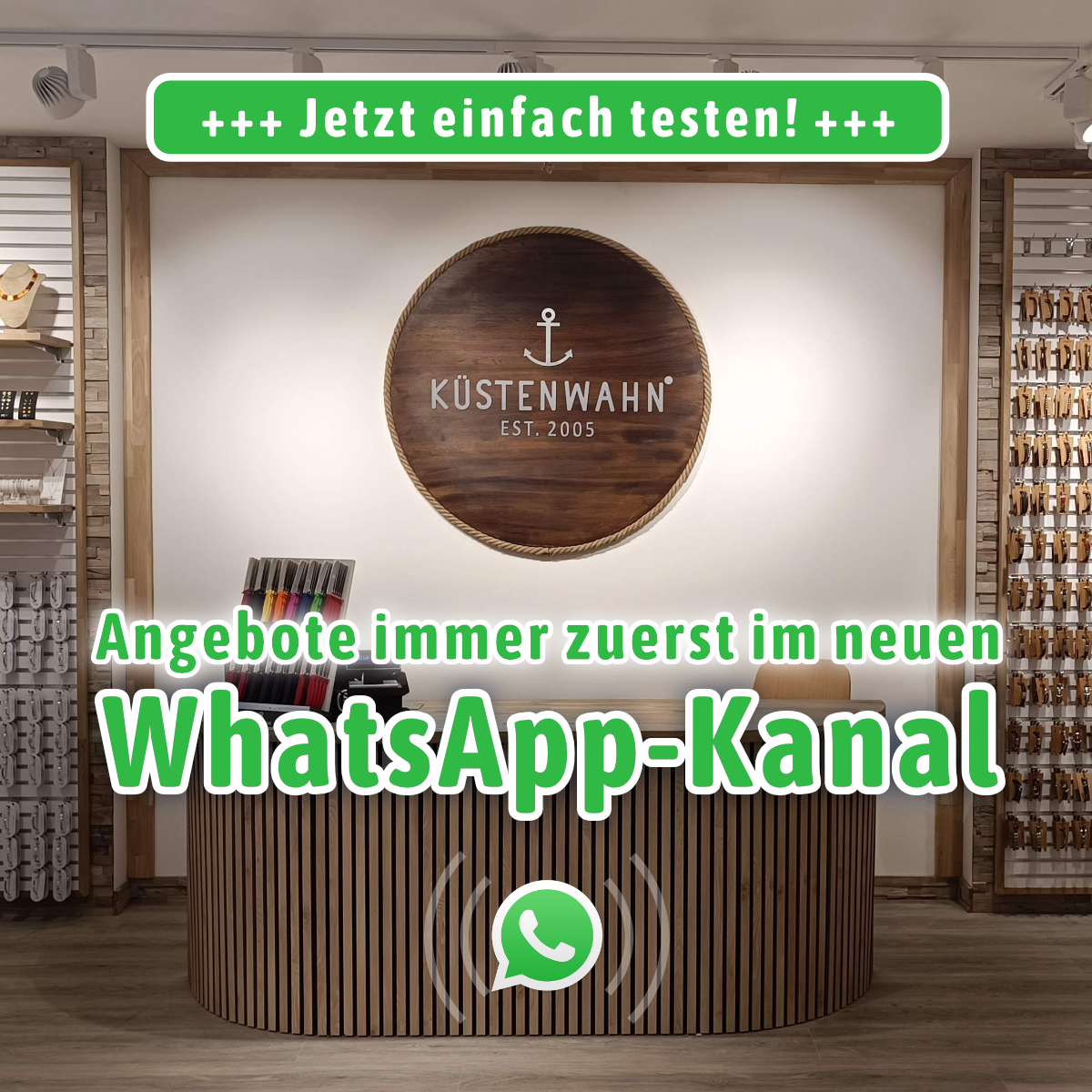 KÜSTENWAHN-WhatsApp-Kanal: Neuigkeiten direkt aufs Smartphone!