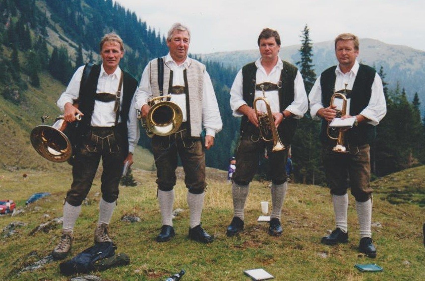 2000 Weisenblasen im Oberen Boden, Kargl Franz, Maier Leopold, Mandl Hans und Moser Walter