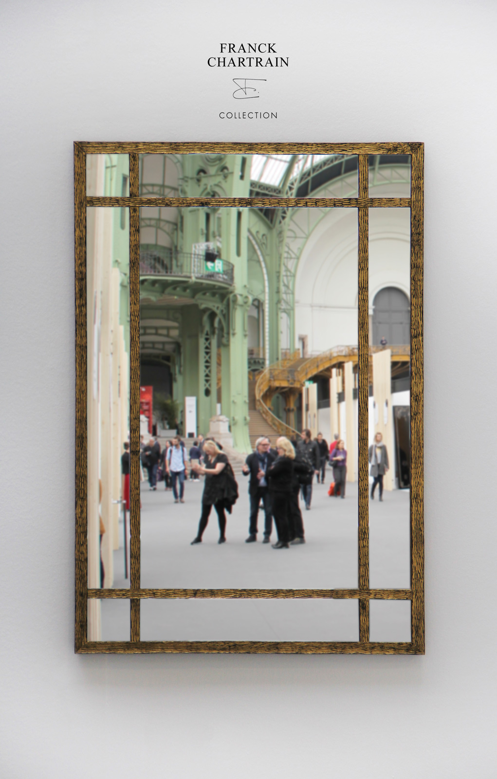 EPURE MIRROR Gold leaf and wrought iron