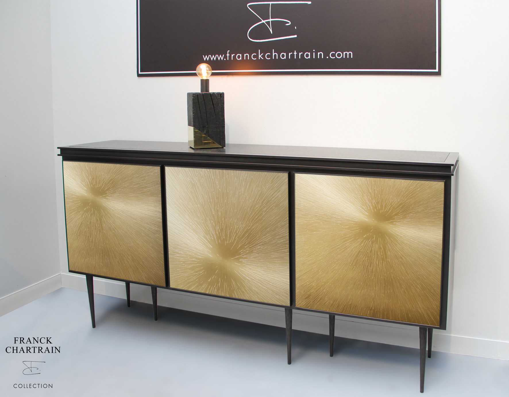 ASTRES SIDEBOARD Bronze, textured steel