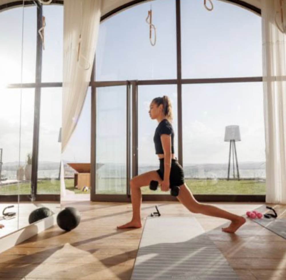 Fitness Raum mit Ausblick