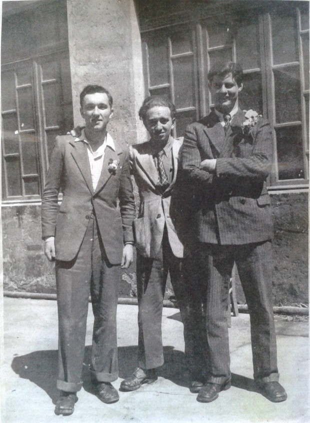 In foto i tre americani ad Asola, il primo a destra è Bob Chappuis