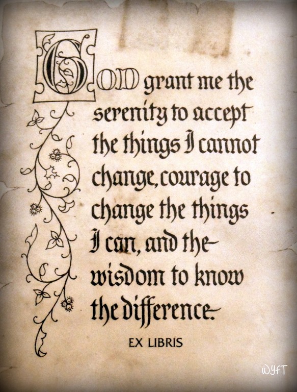 putting the serenity prayer into actions winifred you