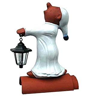 Schlafwandler mit Solarlampe 58cm