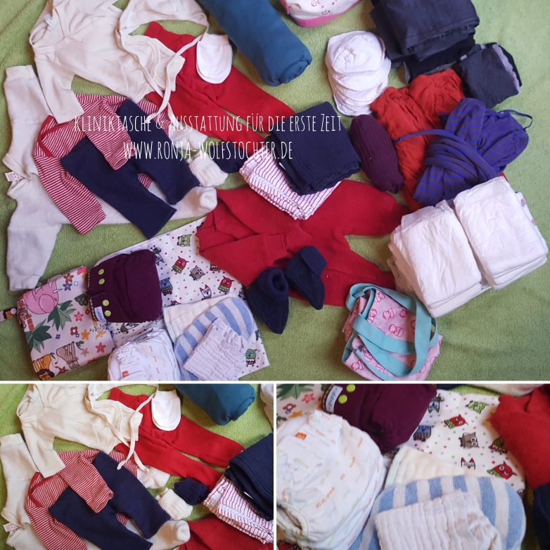 Kliniktasche und Wochenbettstart * Stoffwindeln ab Geburt
