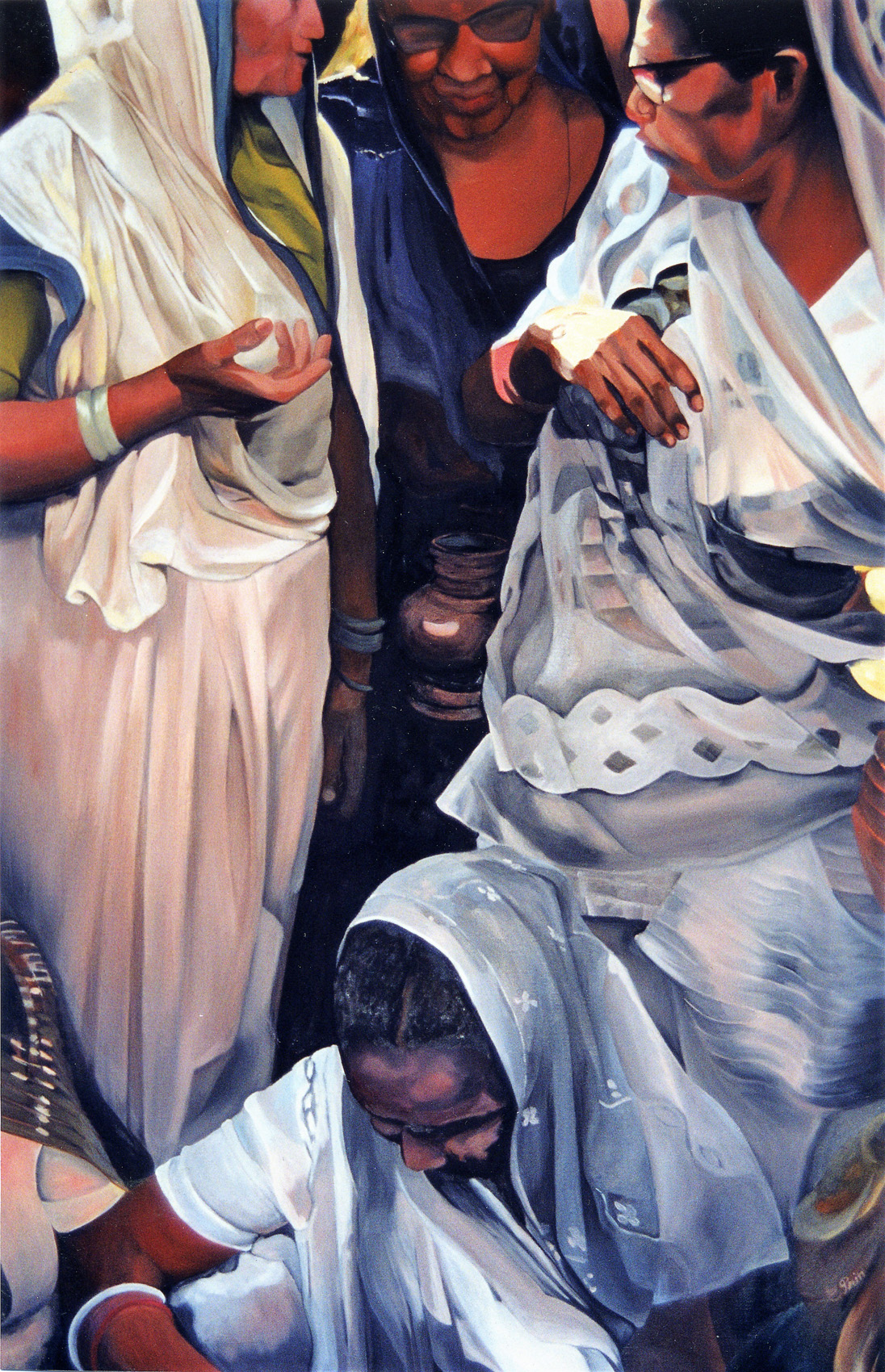 Clotho, Lachésis, Atropos - Huile sur toile - 92 x 60
