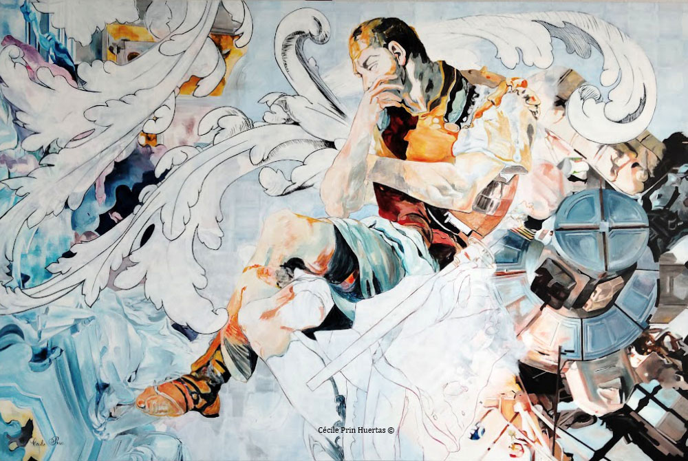 ODYSSEE   acrylique sur toile   195 x 130