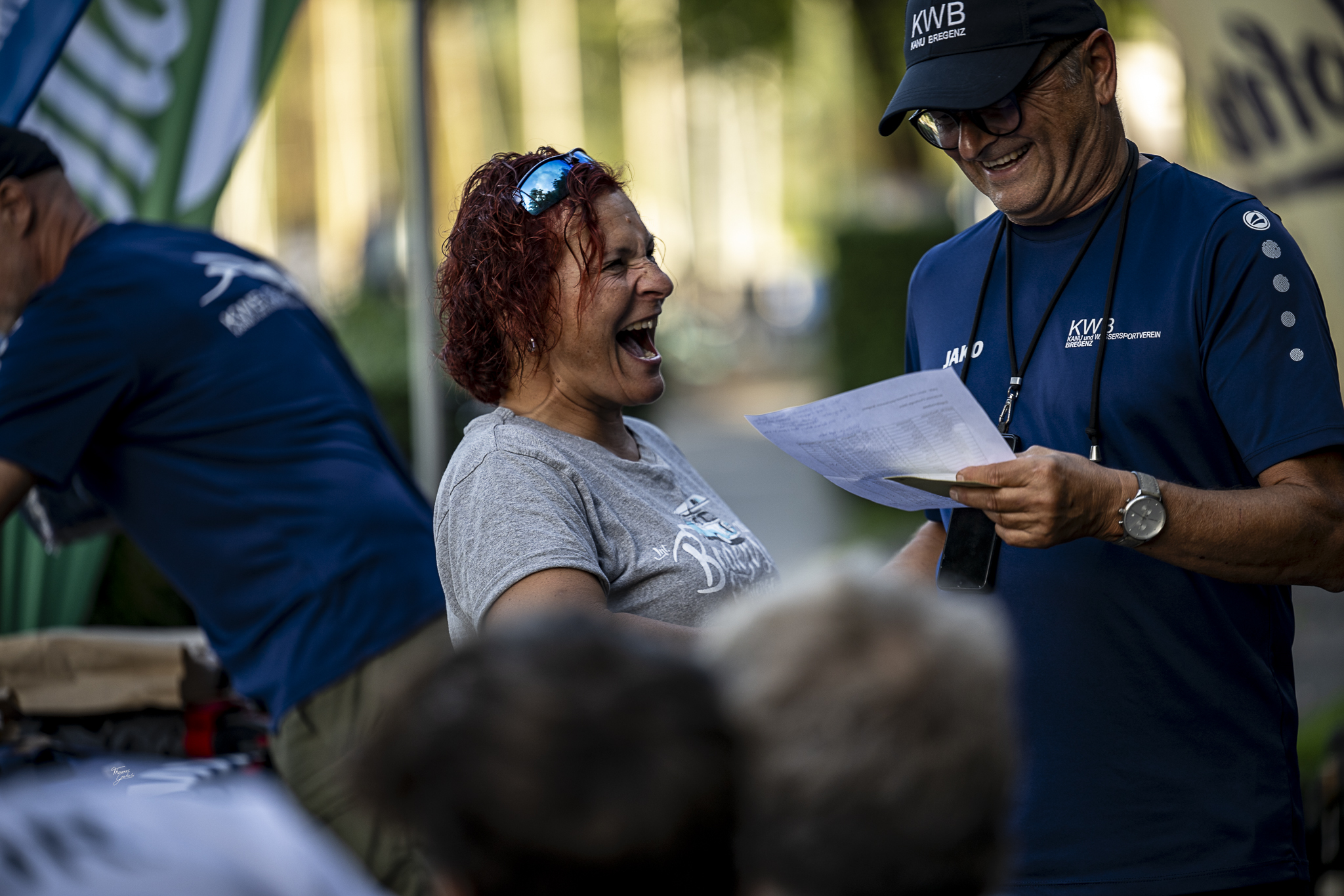Sonja freut sich über ihre Platzierung: Rang 3