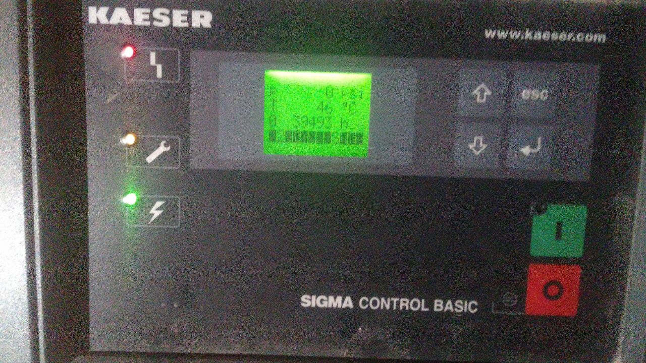 Programando presión de trabajo  Sigma control 