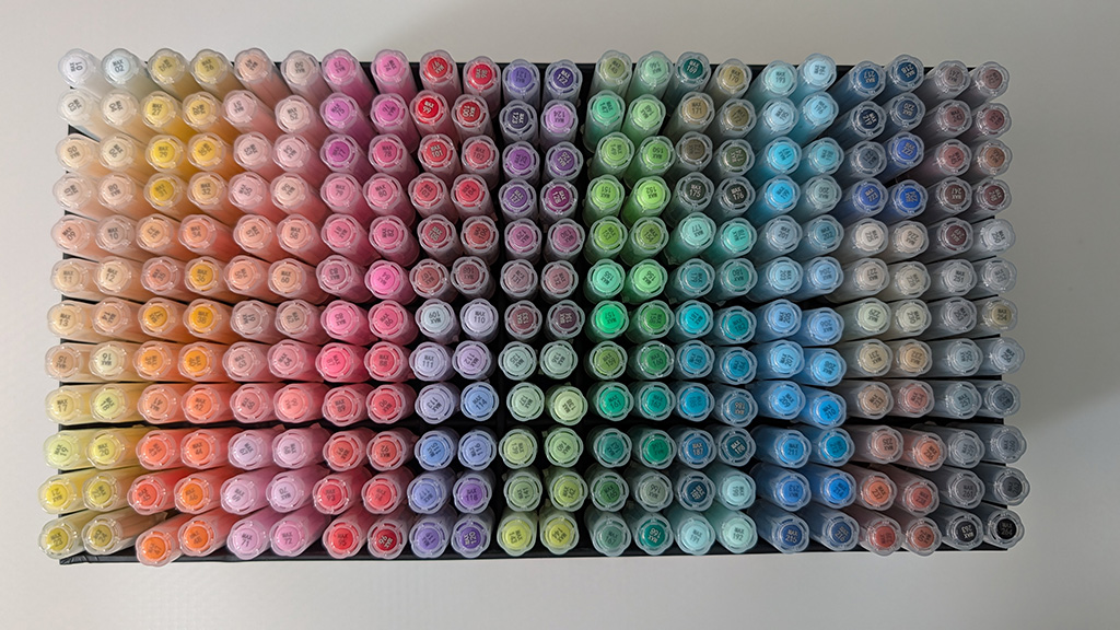 Acrylmarker - Sortierschema