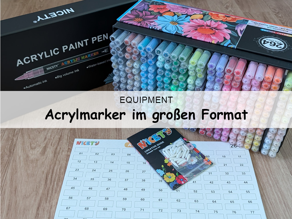 Acrylmarker im großen Format