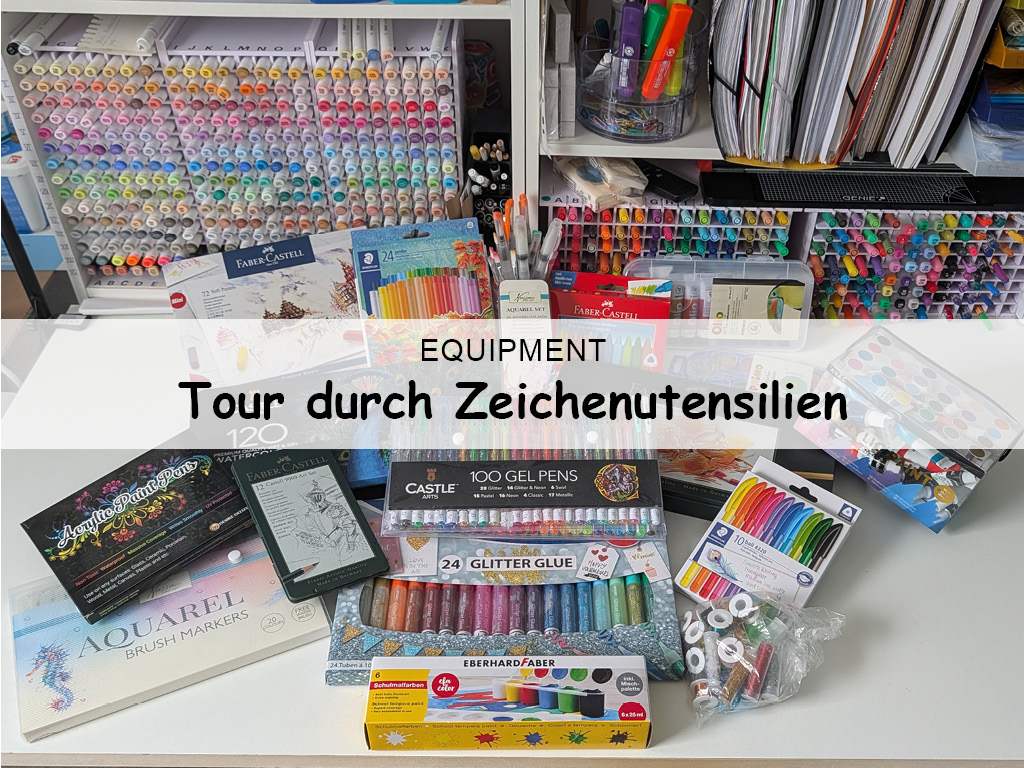 Tour durch Zeichenutensilien
